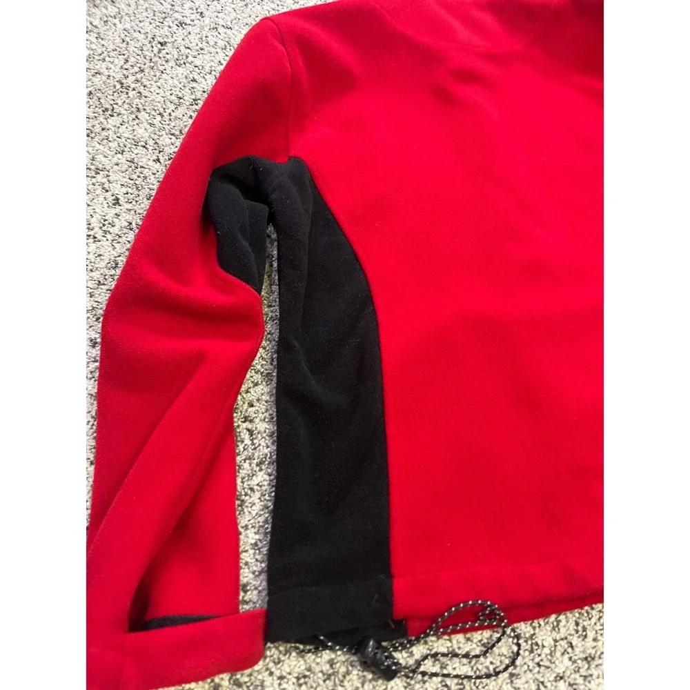The North Face Summit Windstopper Fleece Jacket Mens L Red Black Hiking Gorpcore